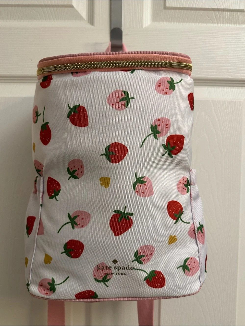 kate spade Backpack Cooler Bag - White, Pink, Red, Green, Gold